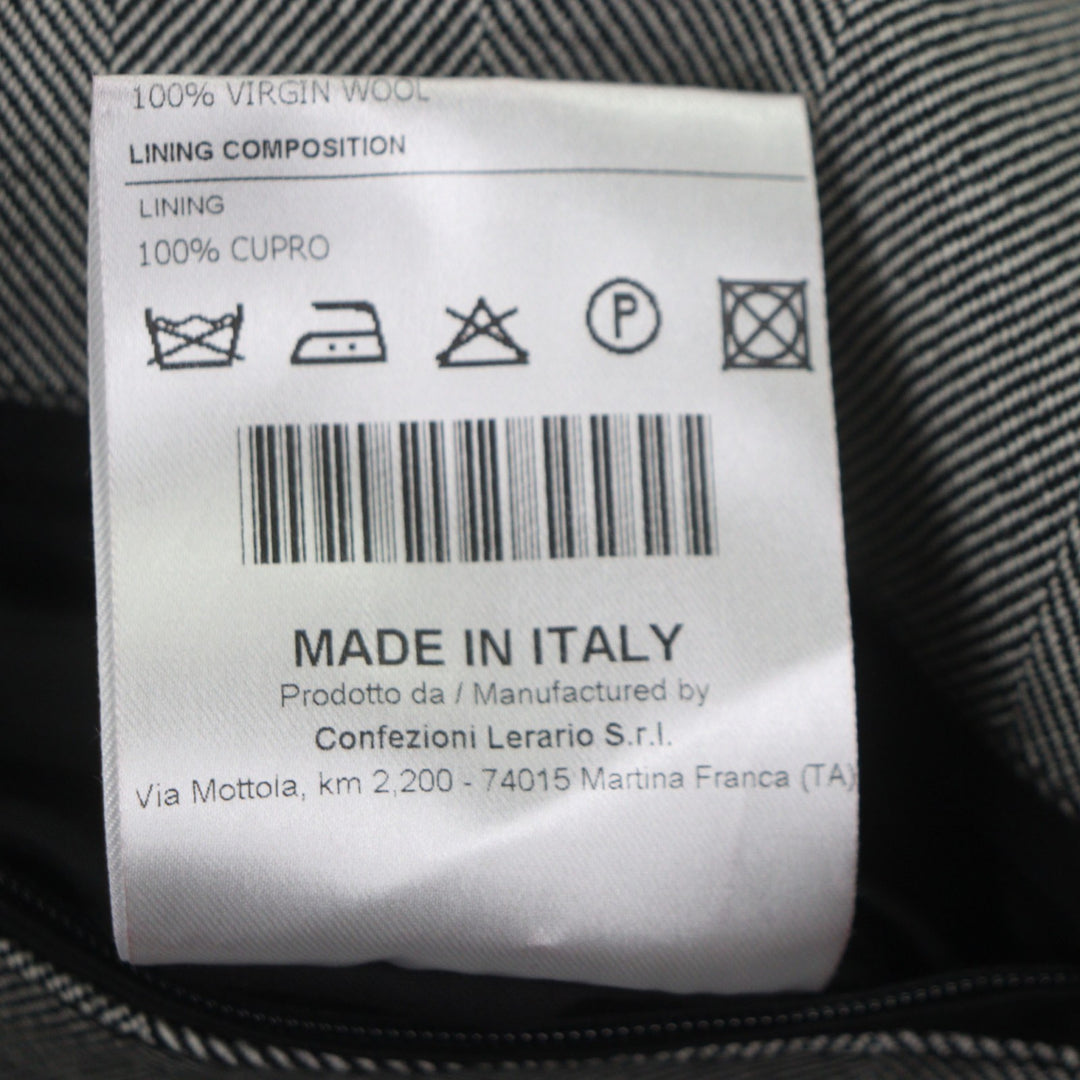 Pristine TAGLIATORE coat SALOMON gray Virgin wool mens 48