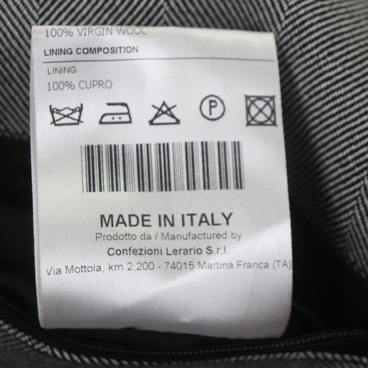 Pristine TAGLIATORE coat SALOMON gray Virgin wool mens 48