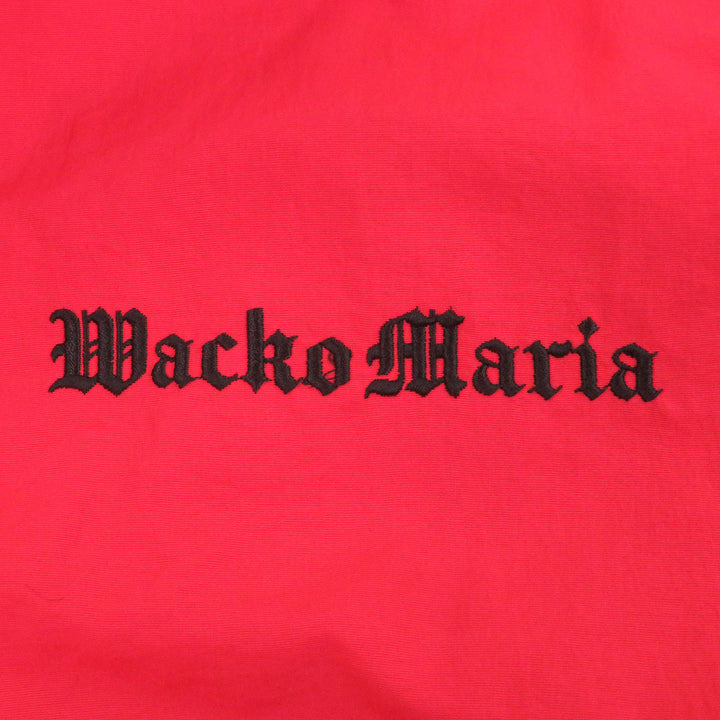 Pristine WACKO MARIA Down jacket MONSTER PARKA Primaloft logo embroidery Red