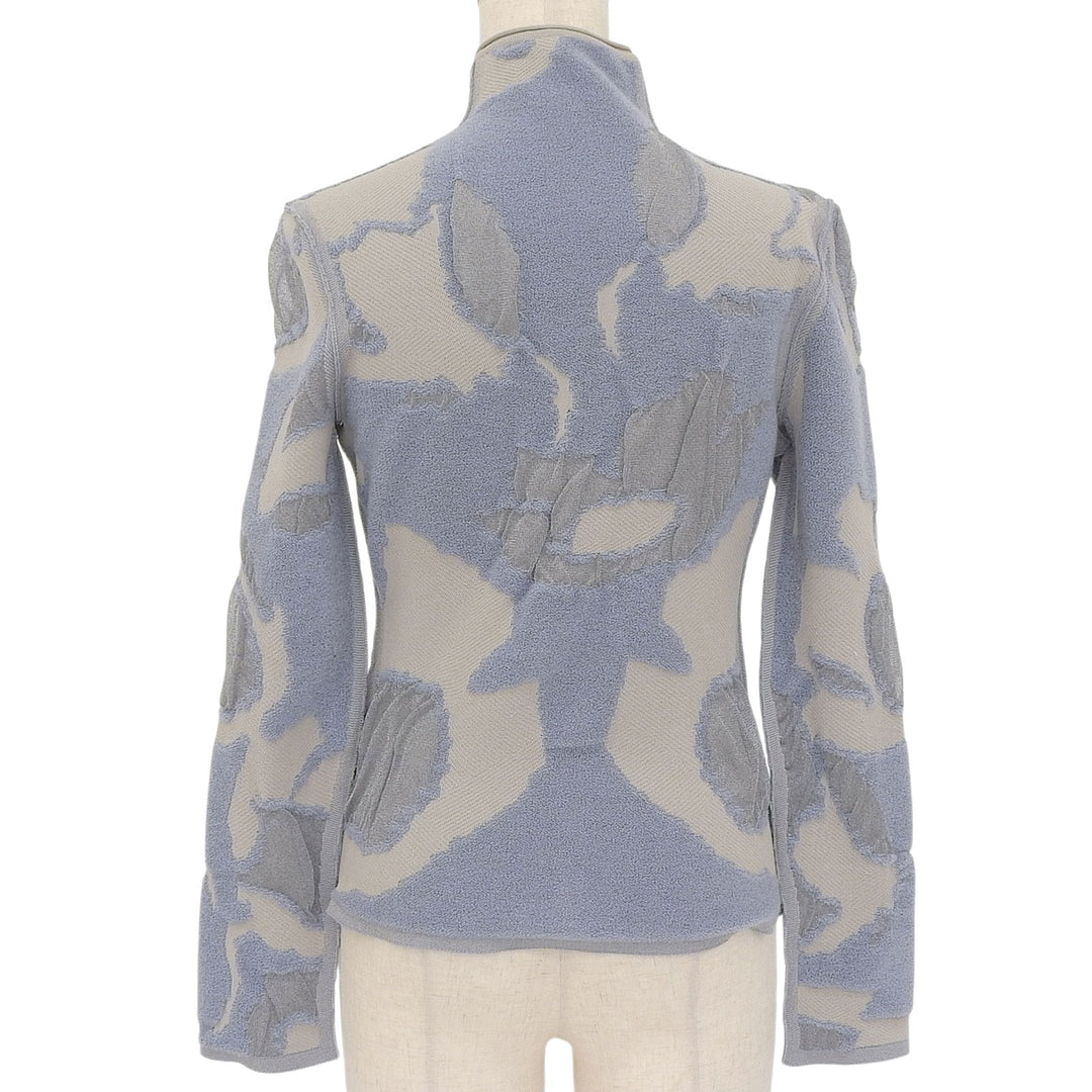 Excellent GIORGIO ARMANI Jacket Light blue gray cashmere Women 40 3KAG01