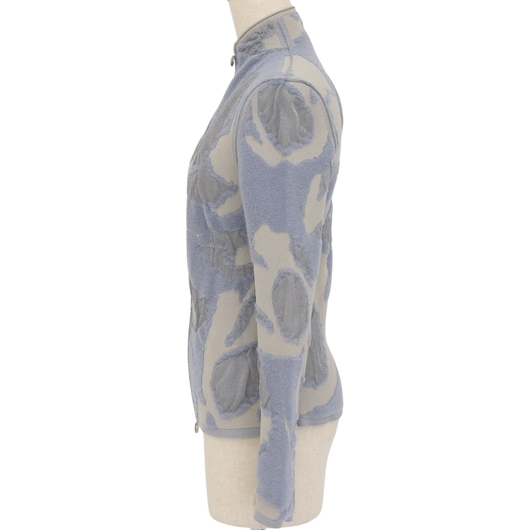 Excellent GIORGIO ARMANI Jacket Light blue gray cashmere Women 40 3KAG01