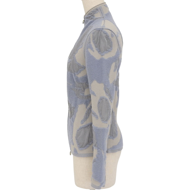 Excellent GIORGIO ARMANI Jacket Light blue gray cashmere Women 40 3KAG01