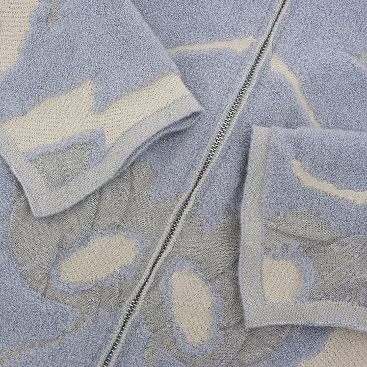 Excellent GIORGIO ARMANI Jacket Light blue gray cashmere Women 40 3KAG01