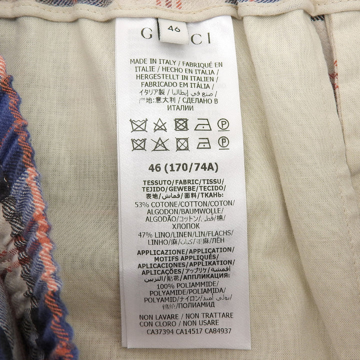 Excellent GUCCI Pants Multi cotton mens 46 625893