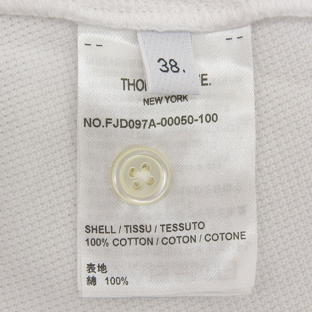 Great THOM BROWNE one piece white cotton Women 38 FJD097A