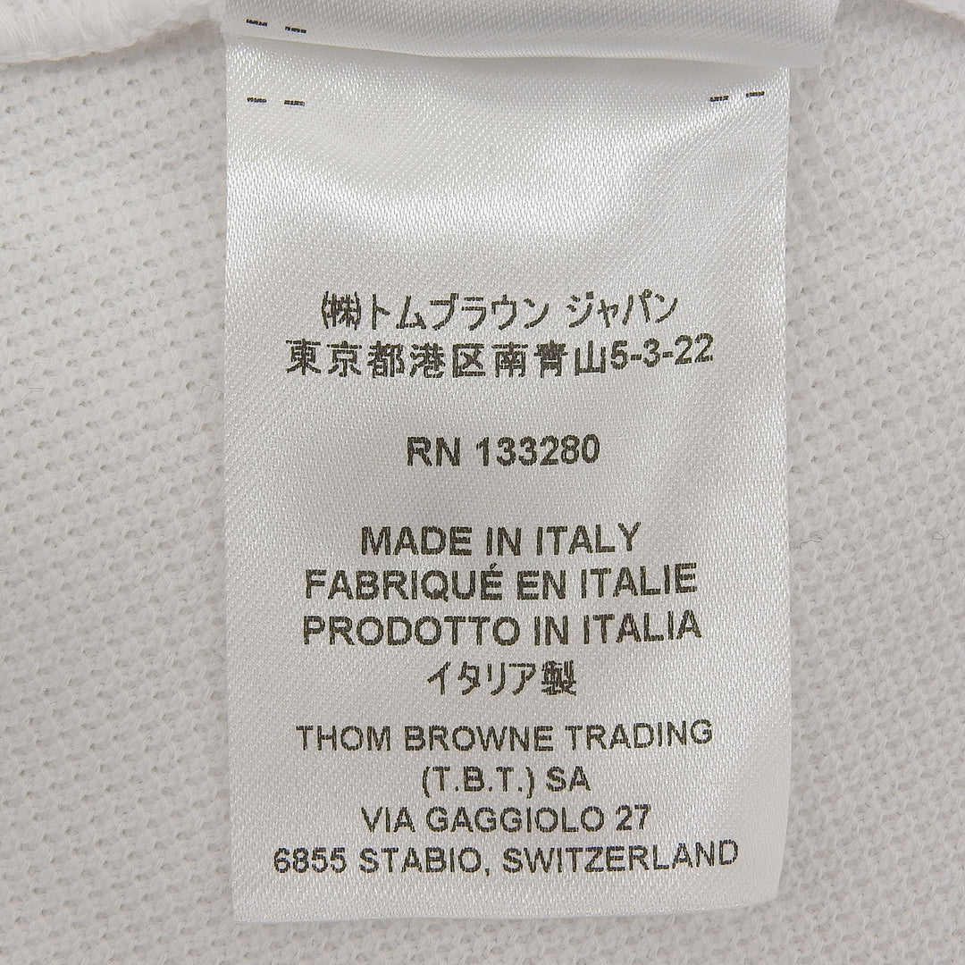 Great THOM BROWNE one piece white cotton Women 38 FJD097A