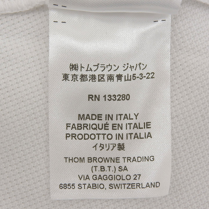 Great THOM BROWNE one piece white cotton Women 38 FJD097A