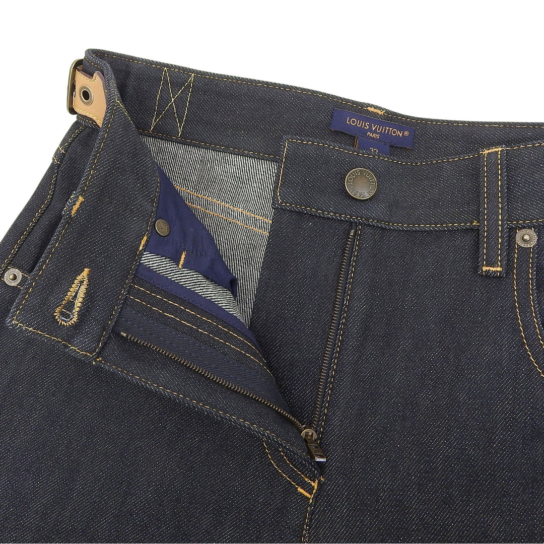 Pristine LOUIS VUITTON Denim pants Indigo cotton Women 32