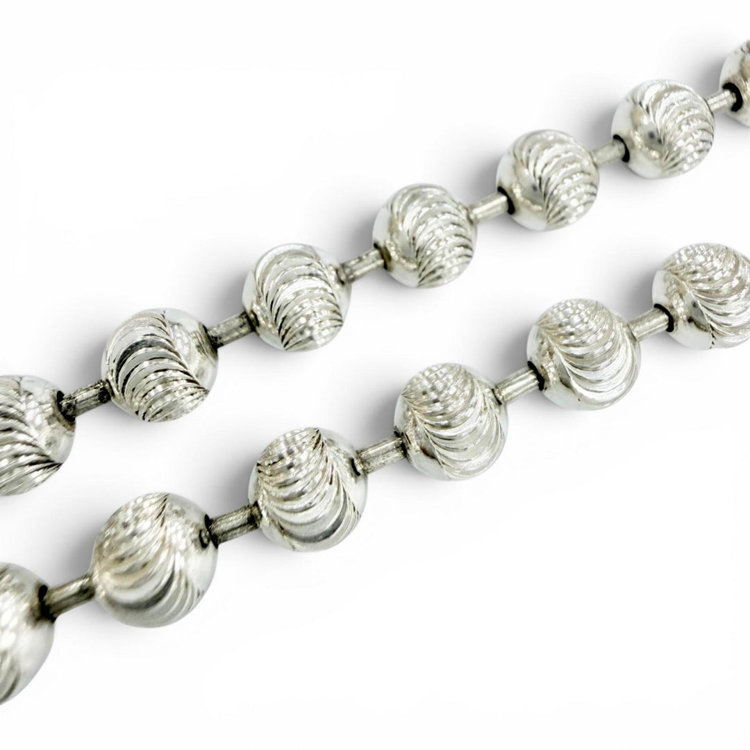 Great GUCCI Necklace Ball Chain Necklace, Size L Silver AG925 Women 602736