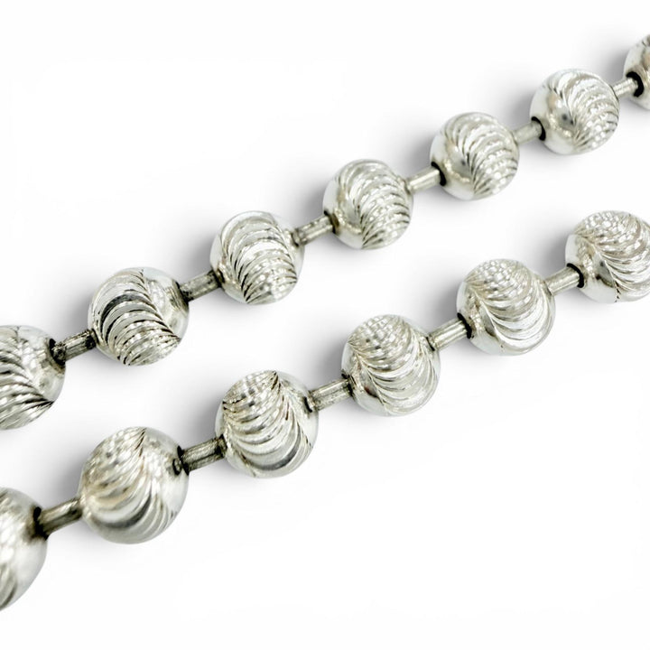 Great GUCCI Necklace Ball Chain Necklace, Size L Silver AG925 Women 602736
