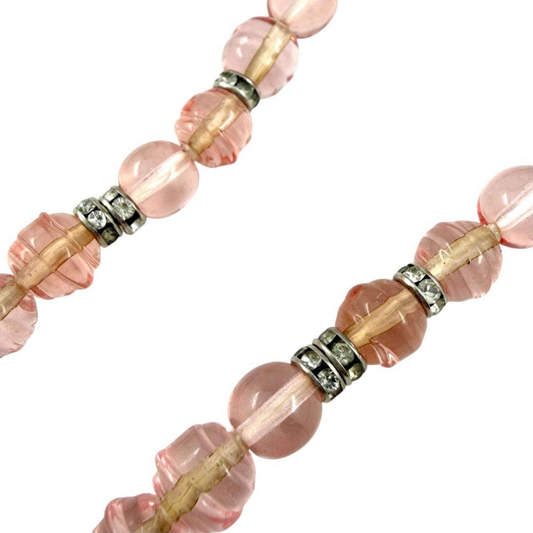Excellent CHANEL Necklace pink Women B23S