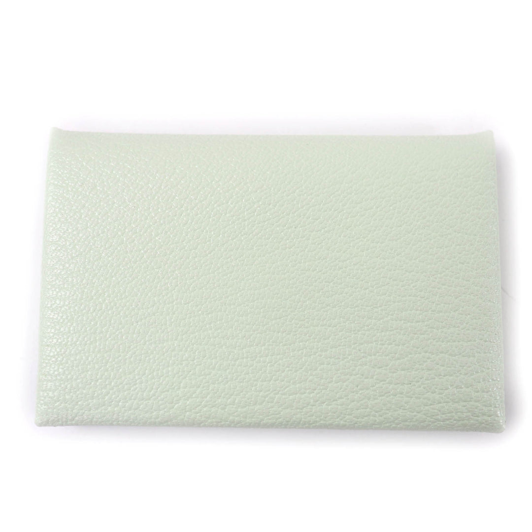 Excellent HERMES Card Case Calvi Pass case Shave Women