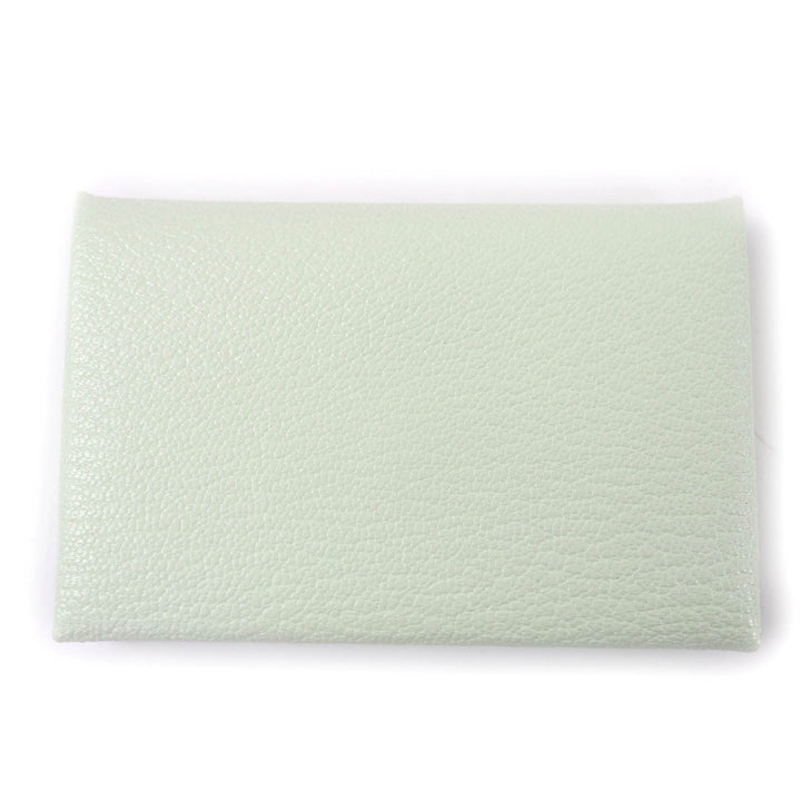 Excellent HERMES Card Case Calvi Pass case Shave Women