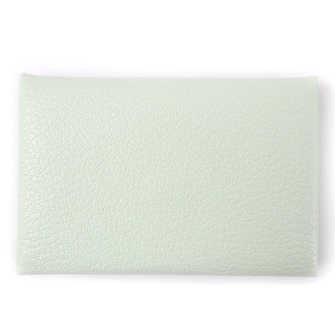 Excellent HERMES Card Case Calvi Pass case Shave Women