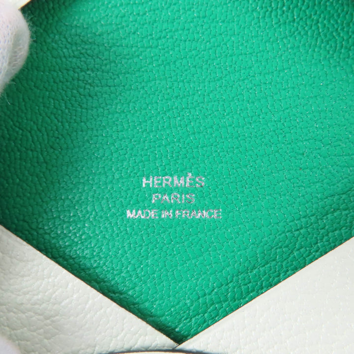 Excellent HERMES Card Case Calvi Pass case Shave Women
