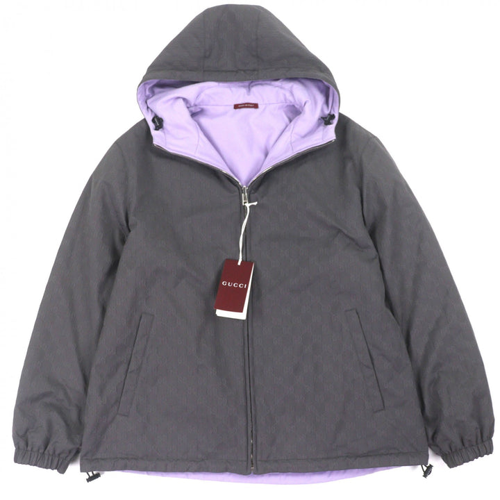 Great GUCCI Nylon jacket purple polyester mens 48 795697