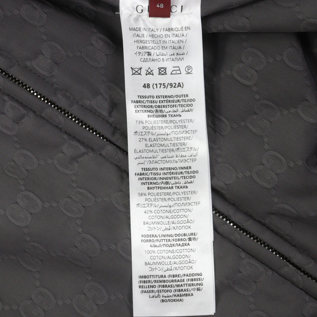 Great GUCCI Nylon jacket purple polyester mens 48 795697