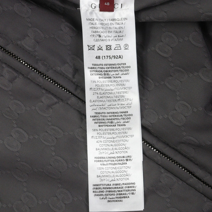 Great GUCCI Nylon jacket purple polyester mens 48 795697