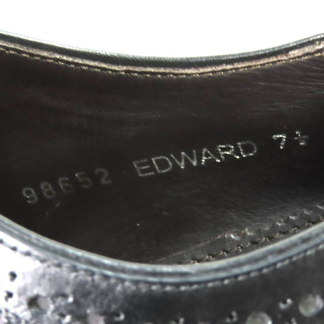 Great Jalan Sriwijaya Leather shoes EDWARD Wingtip Dainite sole black 7.5 98652