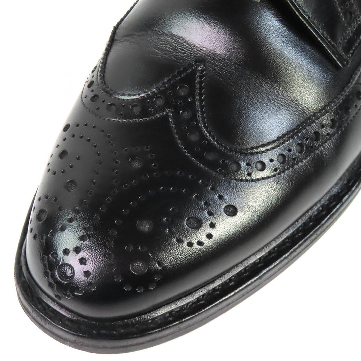 Great Jalan Sriwijaya Leather shoes EDWARD Wingtip Dainite sole black 7.5 98652