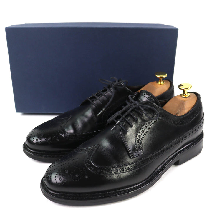 Great Jalan Sriwijaya Leather shoes EDWARD Wingtip Dainite sole black 7.5 98652