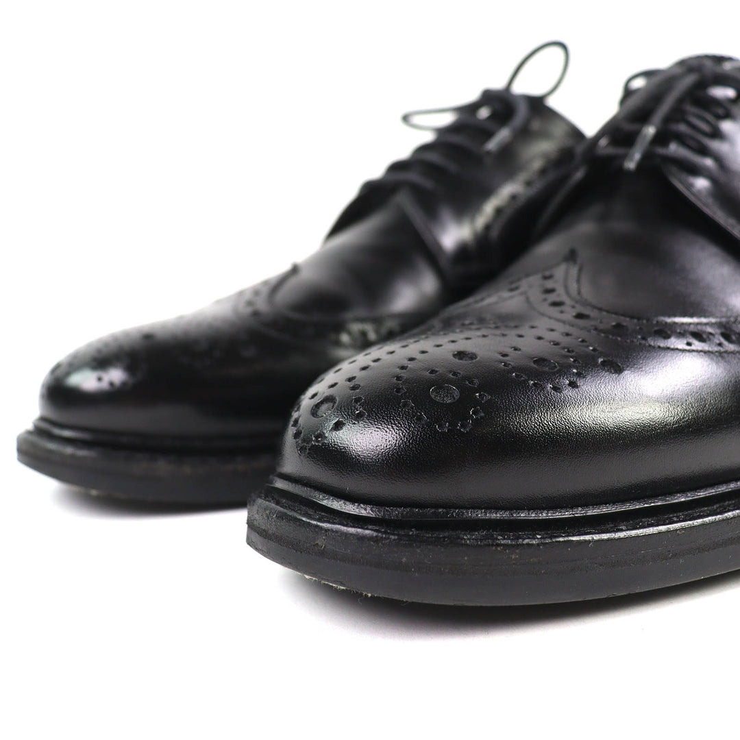 Great Jalan Sriwijaya Leather shoes EDWARD Wingtip Dainite sole black 7.5 98652