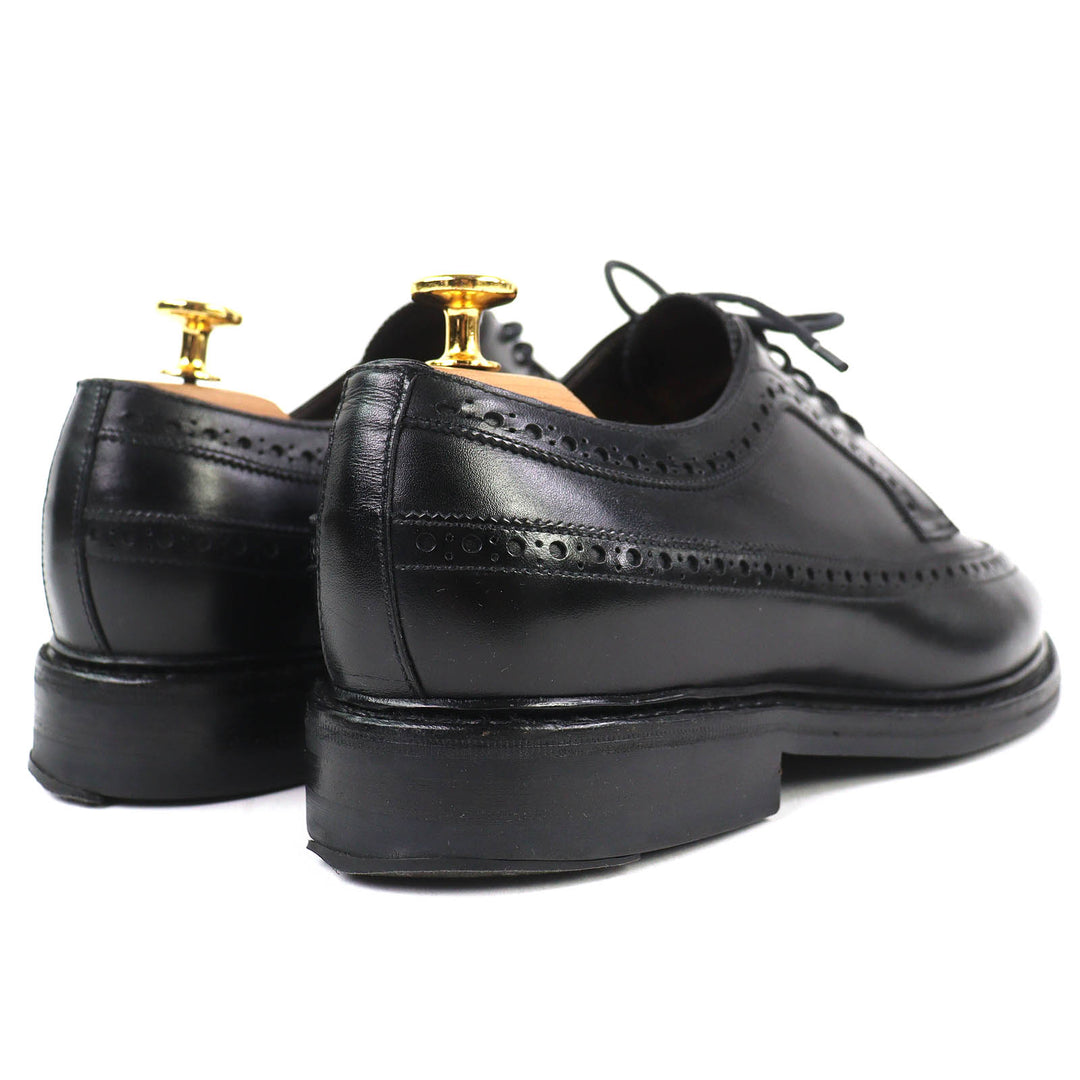 Great Jalan Sriwijaya Leather shoes EDWARD Wingtip Dainite sole black 7.5 98652