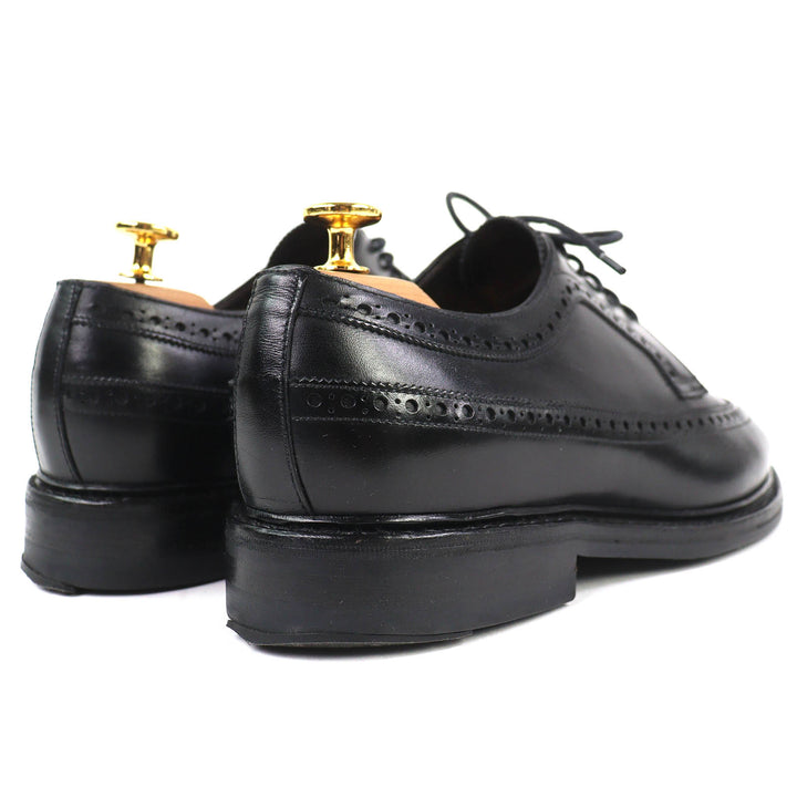 Great Jalan Sriwijaya Leather shoes EDWARD Wingtip Dainite sole black 7.5 98652