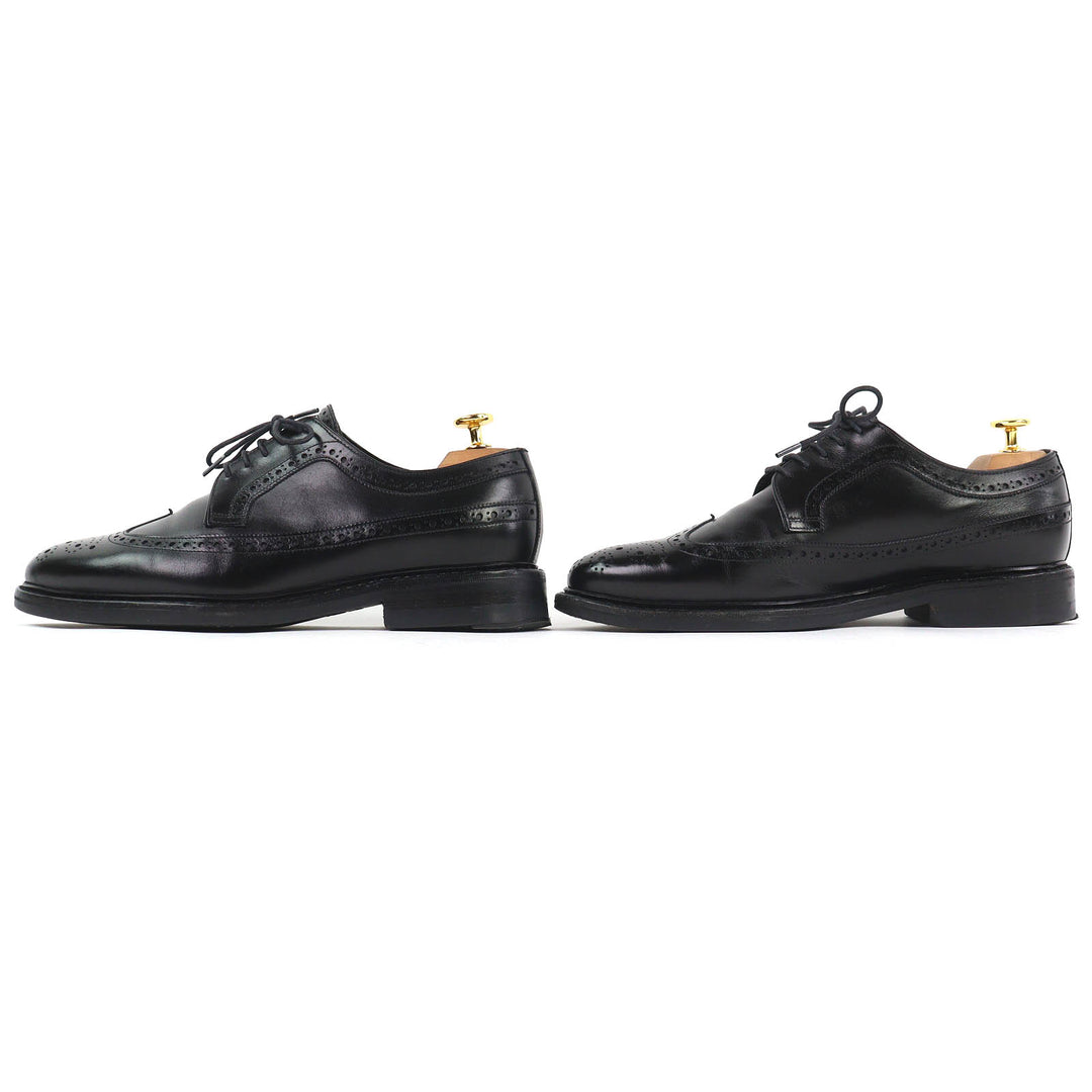 Great Jalan Sriwijaya Leather shoes EDWARD Wingtip Dainite sole black 7.5 98652