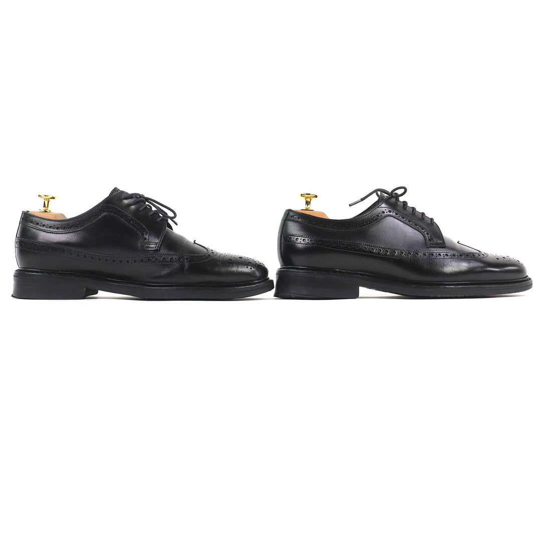 Great Jalan Sriwijaya Leather shoes EDWARD Wingtip Dainite sole black 7.5 98652