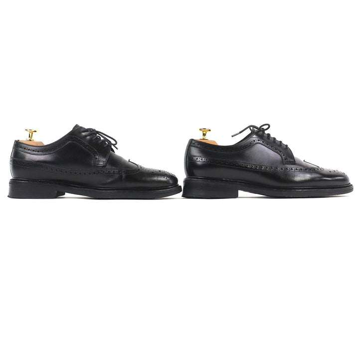 Great Jalan Sriwijaya Leather shoes EDWARD Wingtip Dainite sole black 7.5 98652
