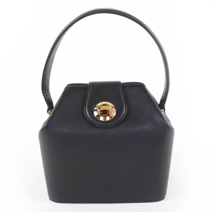 Great GIVENCHY Handbag Turnlock Leather Vanity Bag black leather Women
