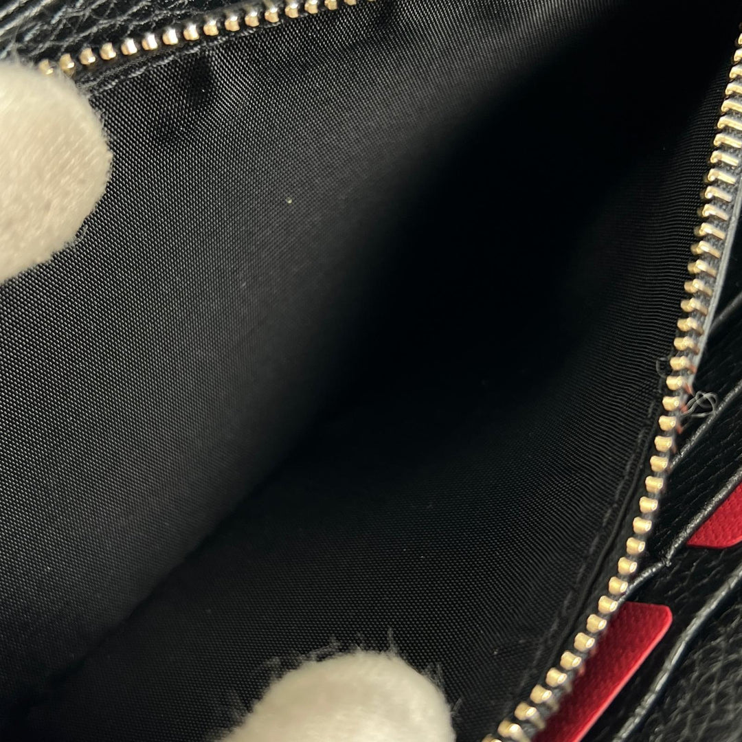 Excellent Valentino Garavani Purse Rock studs round zip black leather Women
