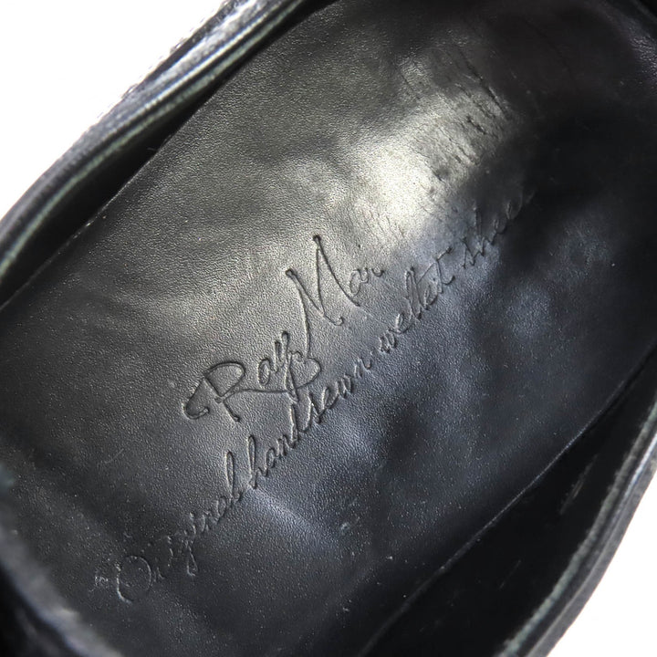 Great Ray Mar Dress shoes LUCAS Punched cap toe leather shoes black mens 8