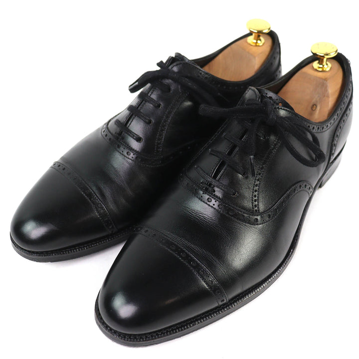 Great Ray Mar Dress shoes LUCAS Punched cap toe leather shoes black mens 8