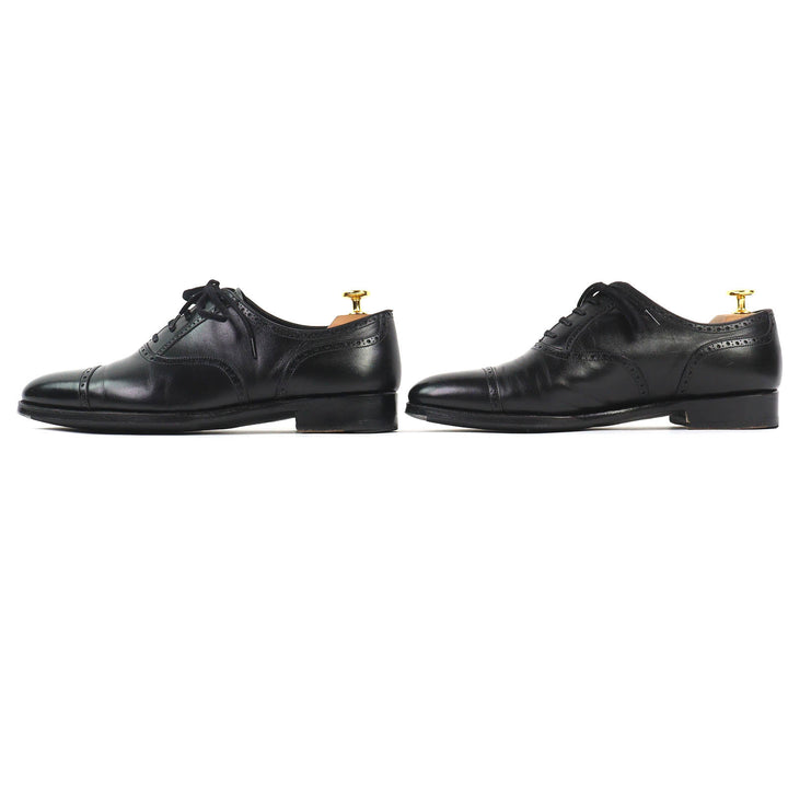 Great Ray Mar Dress shoes LUCAS Punched cap toe leather shoes black mens 8