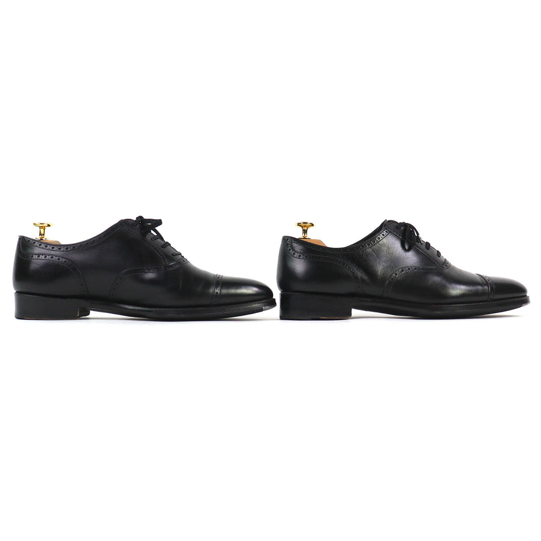 Great Ray Mar Dress shoes LUCAS Punched cap toe leather shoes black mens 8