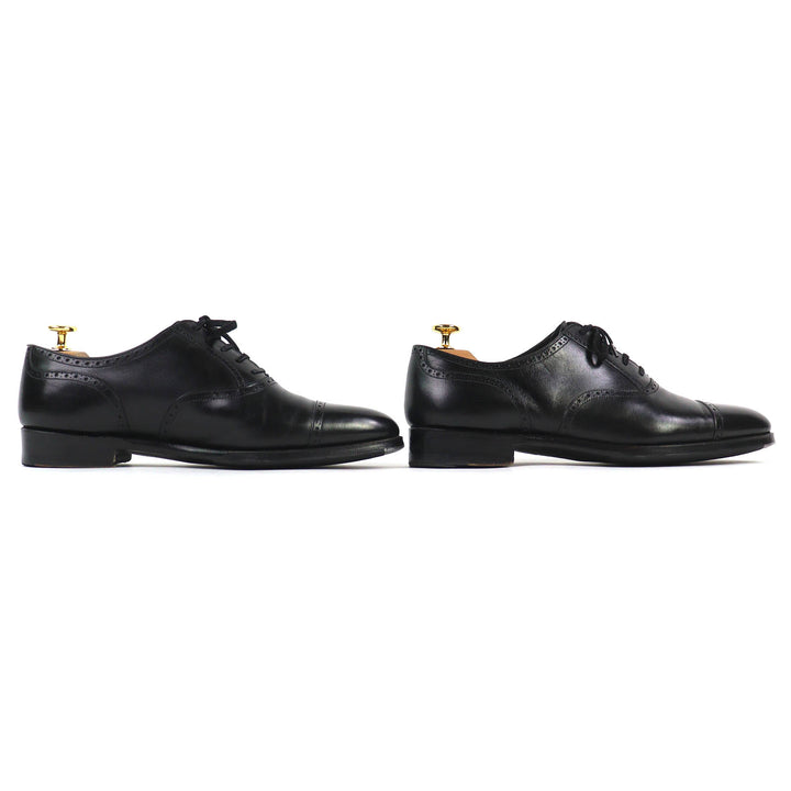 Great Ray Mar Dress shoes LUCAS Punched cap toe leather shoes black mens 8