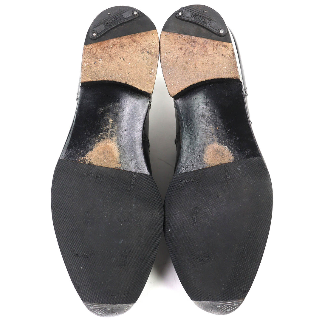 Great Ray Mar Dress shoes LUCAS Punched cap toe leather shoes black mens 8