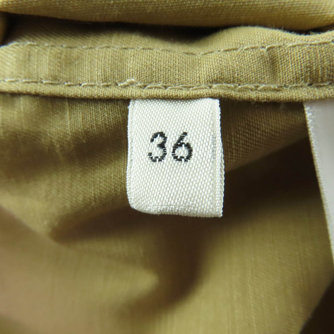 Excellent CELINE one piece Triomphe Button Safari Mini Dress beige 36 2Z490219I
