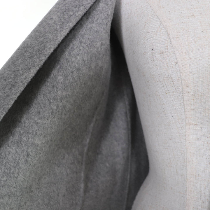 Pristine MADISONBLUE coat Collarless wrap coat gray wool Women XS MB204-2023MQ