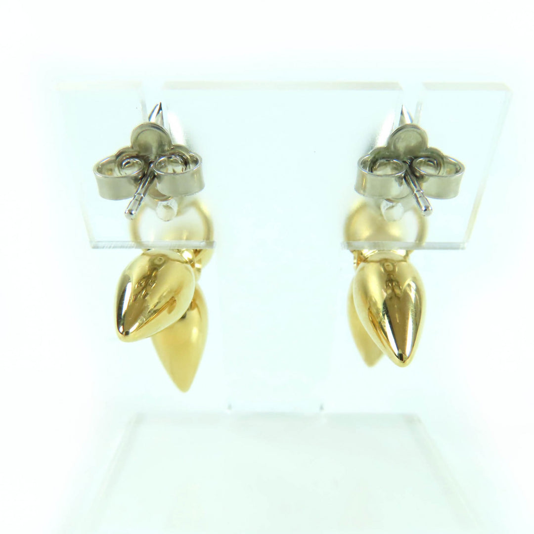 Excellent LOUIS VUITTON Pierce Bookle Dreille Louisette Pandan gold M00630
