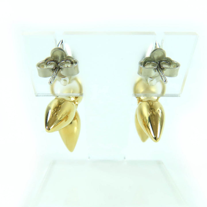 Excellent LOUIS VUITTON Pierce Bookle Dreille Louisette Pandan gold M00630