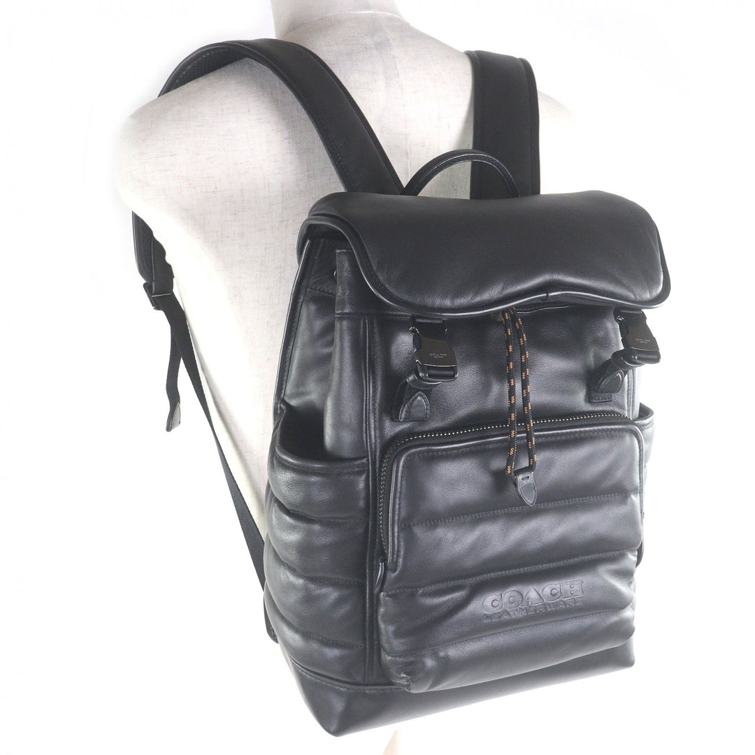 Excellent COACH Backpack Daypack League Flap Backpack with Quilting