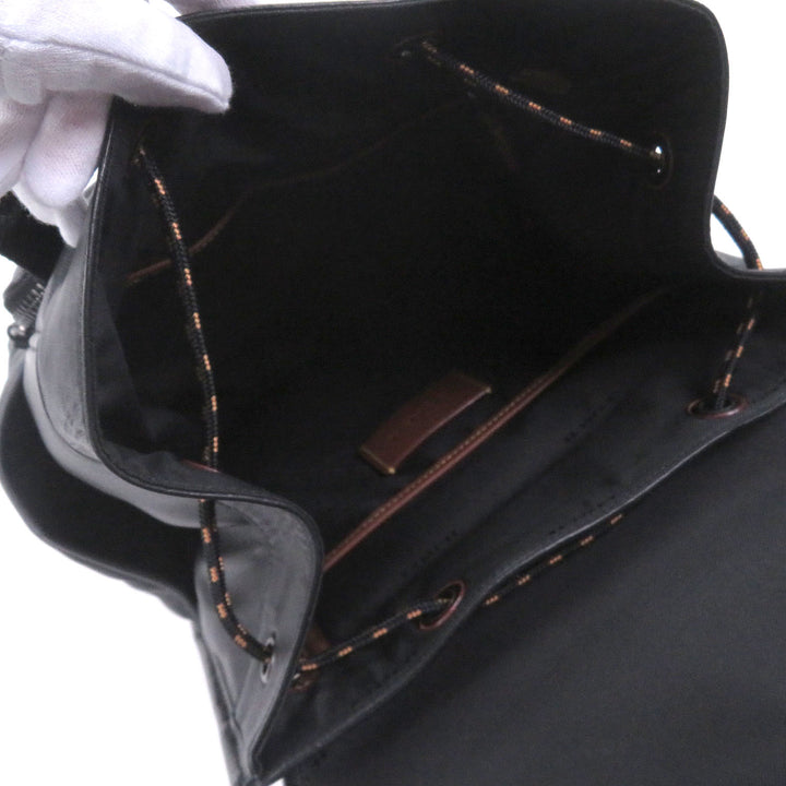 Excellent COACH Backpack Daypack League Flap Backpack with Quilting