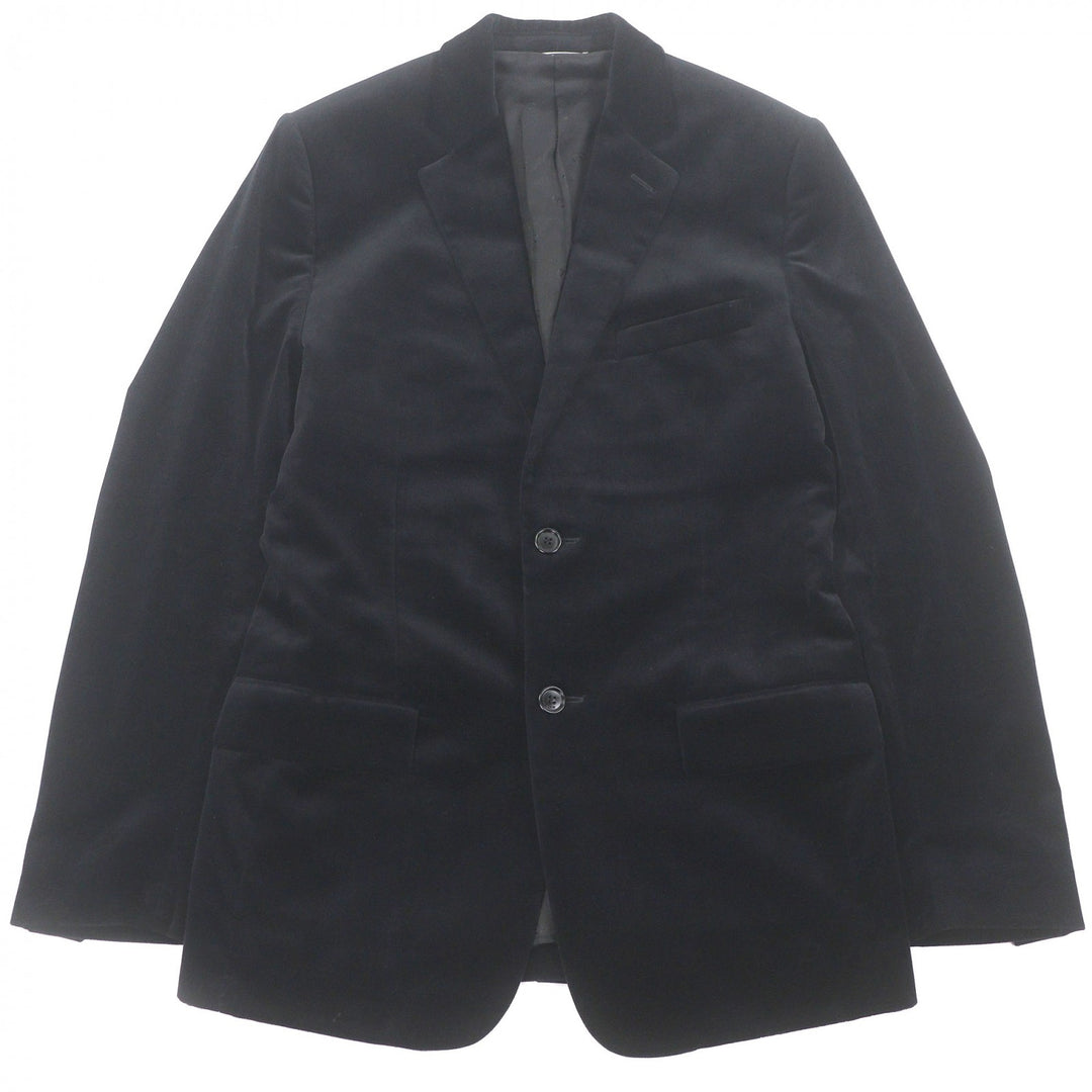 Excellent DIOR tailored jacket Single Velour black cotton mens 46 923C216A4542