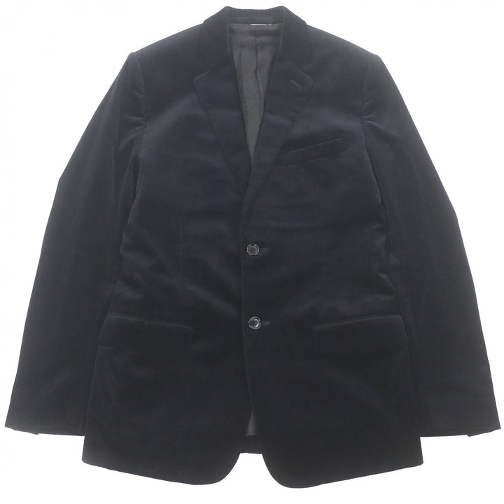 Excellent DIOR tailored jacket Single Velour black cotton mens 46 923C216A4542