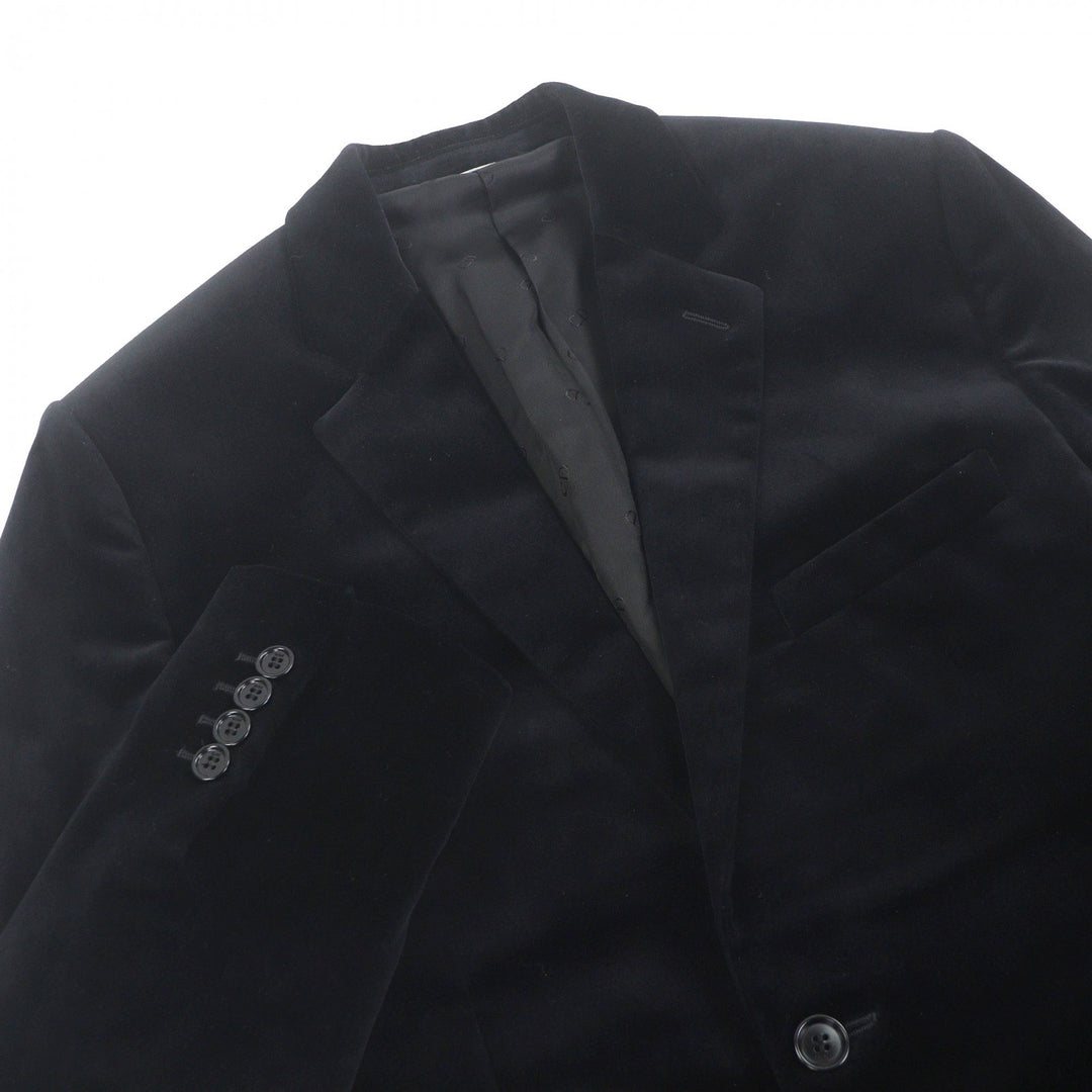 Excellent DIOR tailored jacket Single Velour black cotton mens 46 923C216A4542