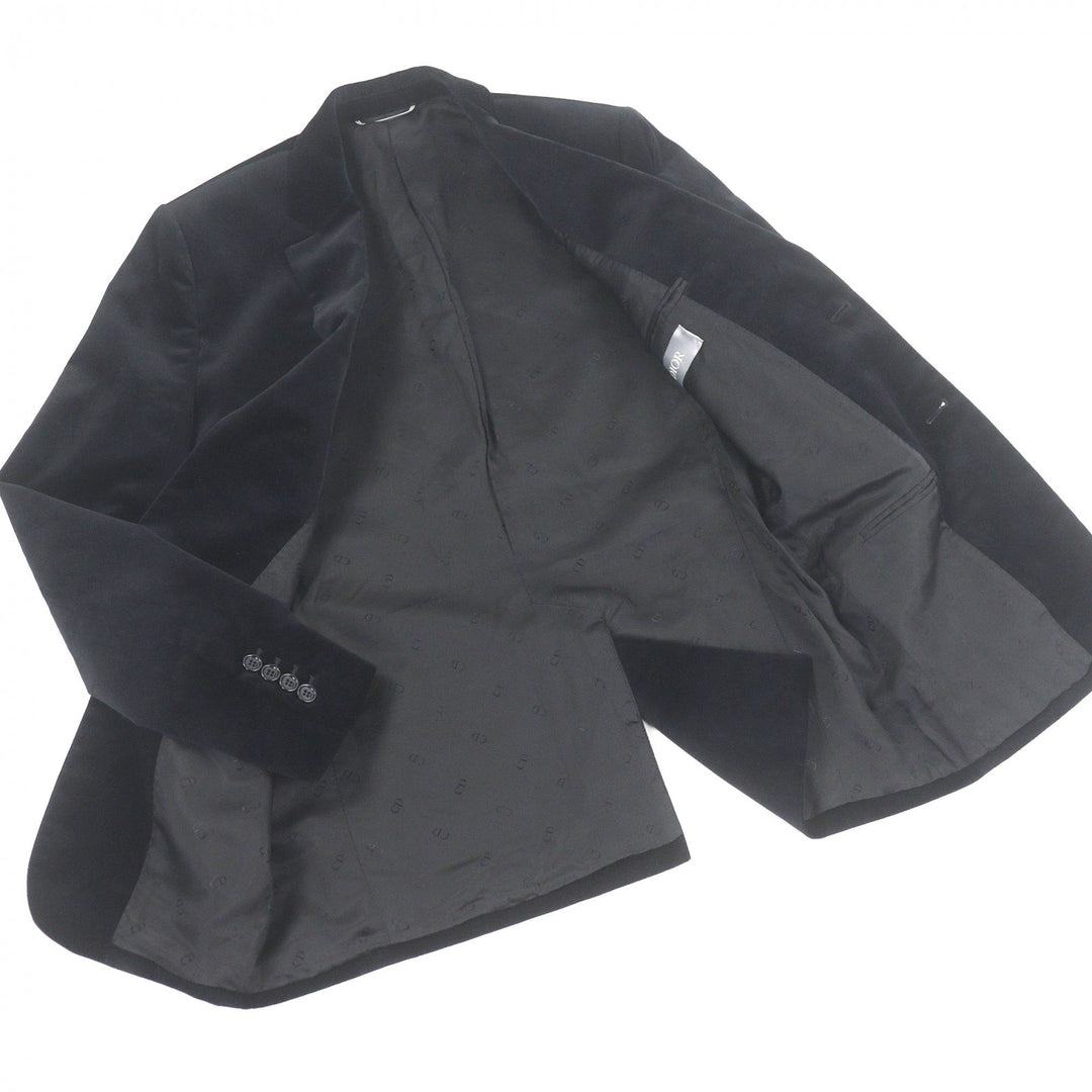 Excellent DIOR tailored jacket Single Velour black cotton mens 46 923C216A4542