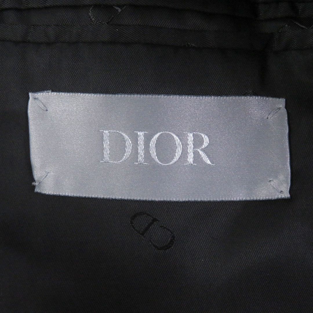 Excellent DIOR tailored jacket Single Velour black cotton mens 46 923C216A4542